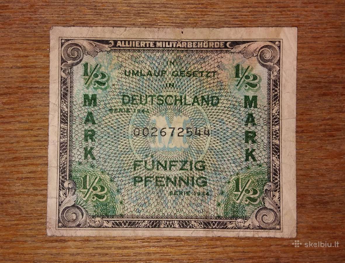Vokietijos 50 pfenigu banknotas
