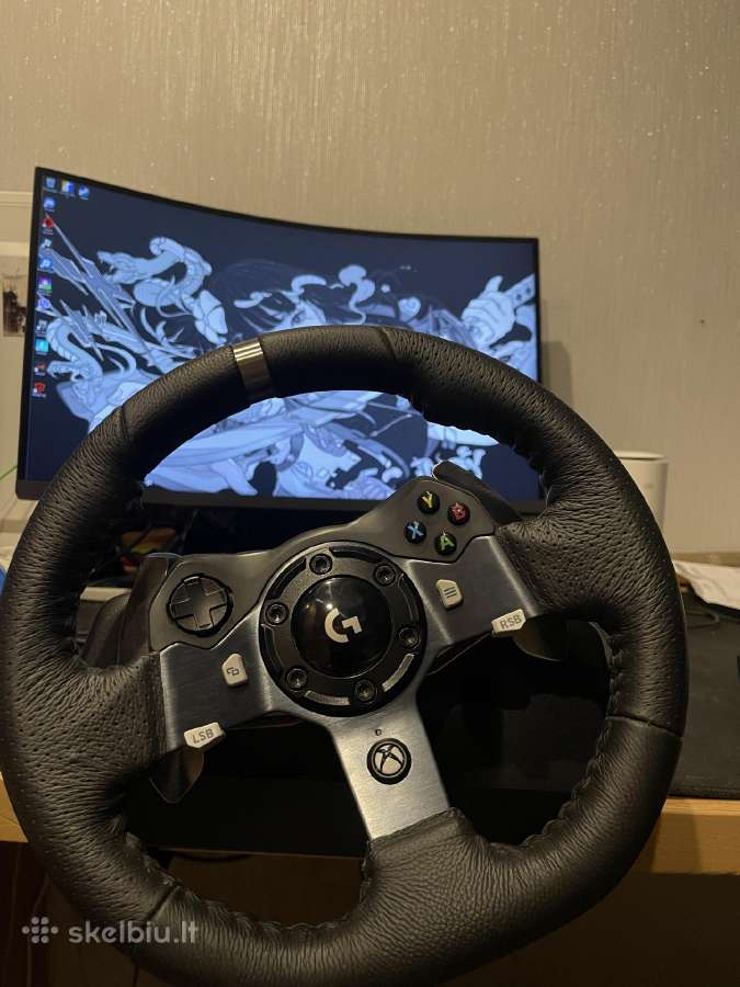 Logitech G920 vairas + pedalai Xbox/pc
