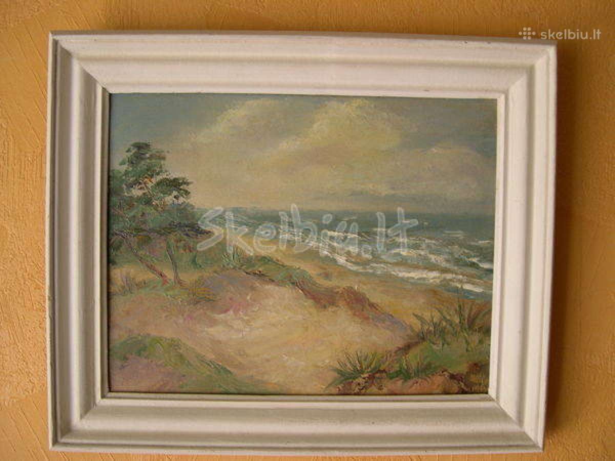 Originalios Tapybos XX am. Darbas – “ Pušelės“.z - nuotraukos Nr. 4