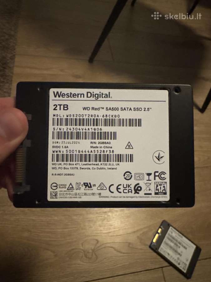 Wd Red Sa500 2tb Nas SSD diskai (Sata 2.5", 100%