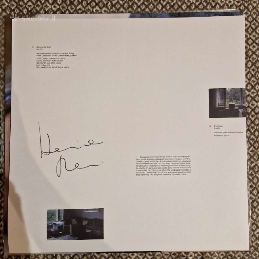 Hania Rani - Sentimental Value / Vinyl Lp Signed /