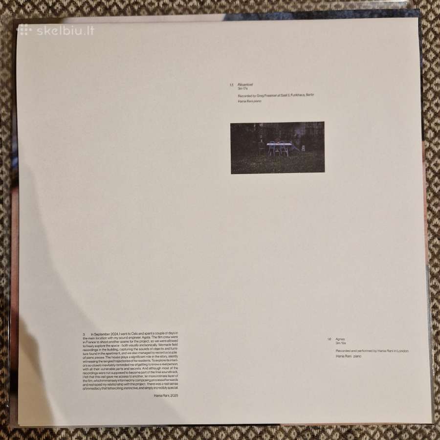 Hania Rani - Sentimental Value / Vinyl Lp Signed / - nuotraukos Nr. 4