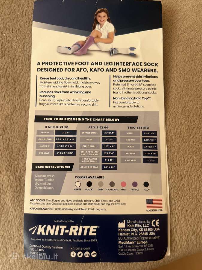 Naujos ortopedinės „Smartknit Kafo“ kojinės įtvara - nuotraukos Nr. 3