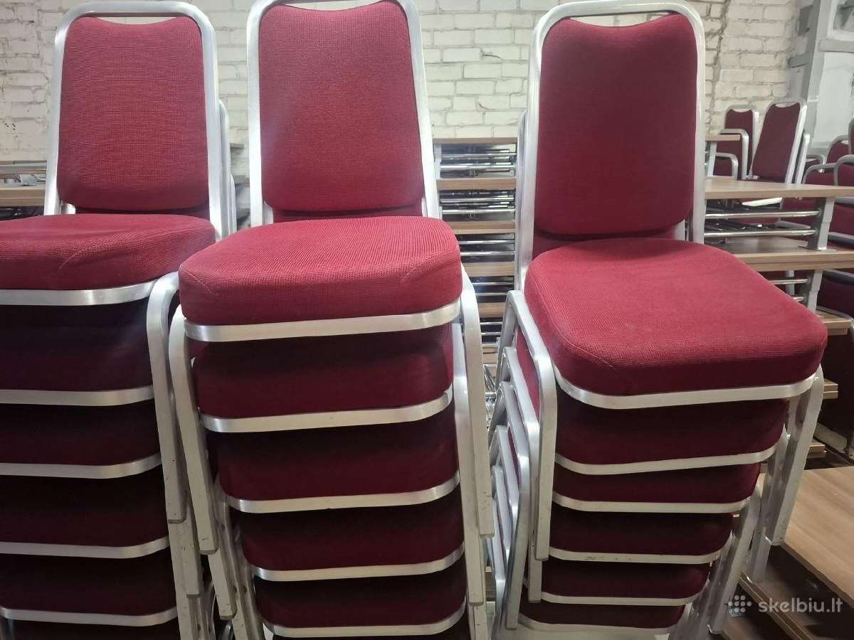 Daug konferenciniai sulankstomi stalai ir kėdės. - nuotraukos Nr. 7