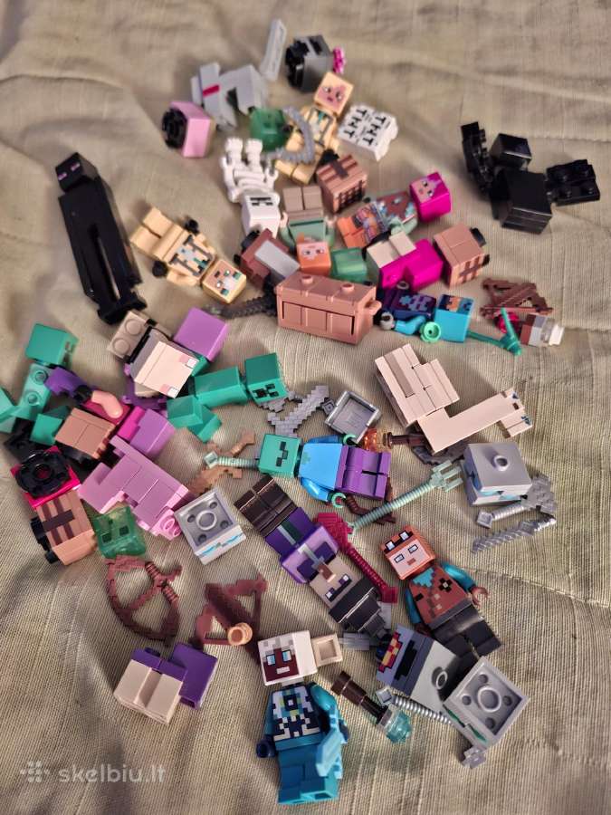 Lego minecraft žmogeliukų ir aksesuarų mix