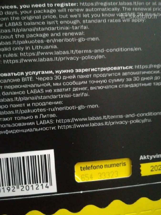 Tel.numeriai -papildyta