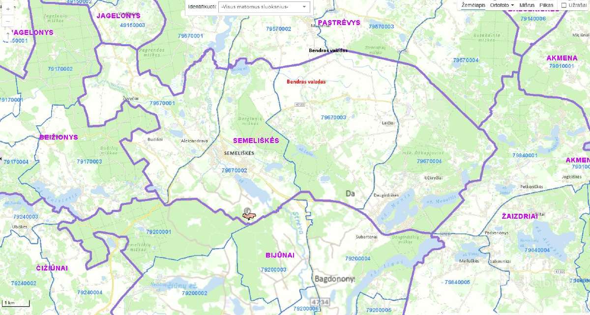6,5 ha sklypas sodybai Semeliškių k.