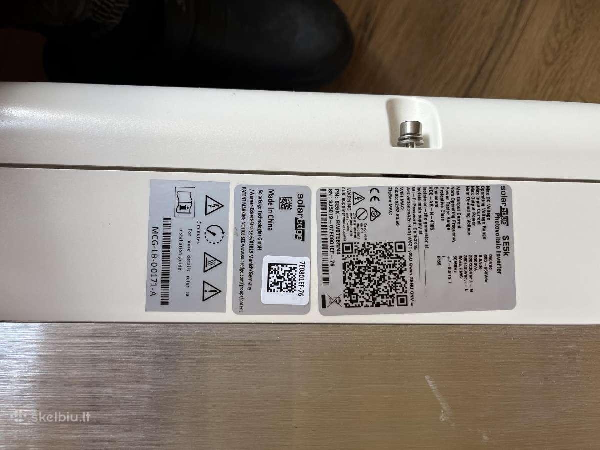 Solaredge 5kw inverteris - nuotraukos Nr. 2