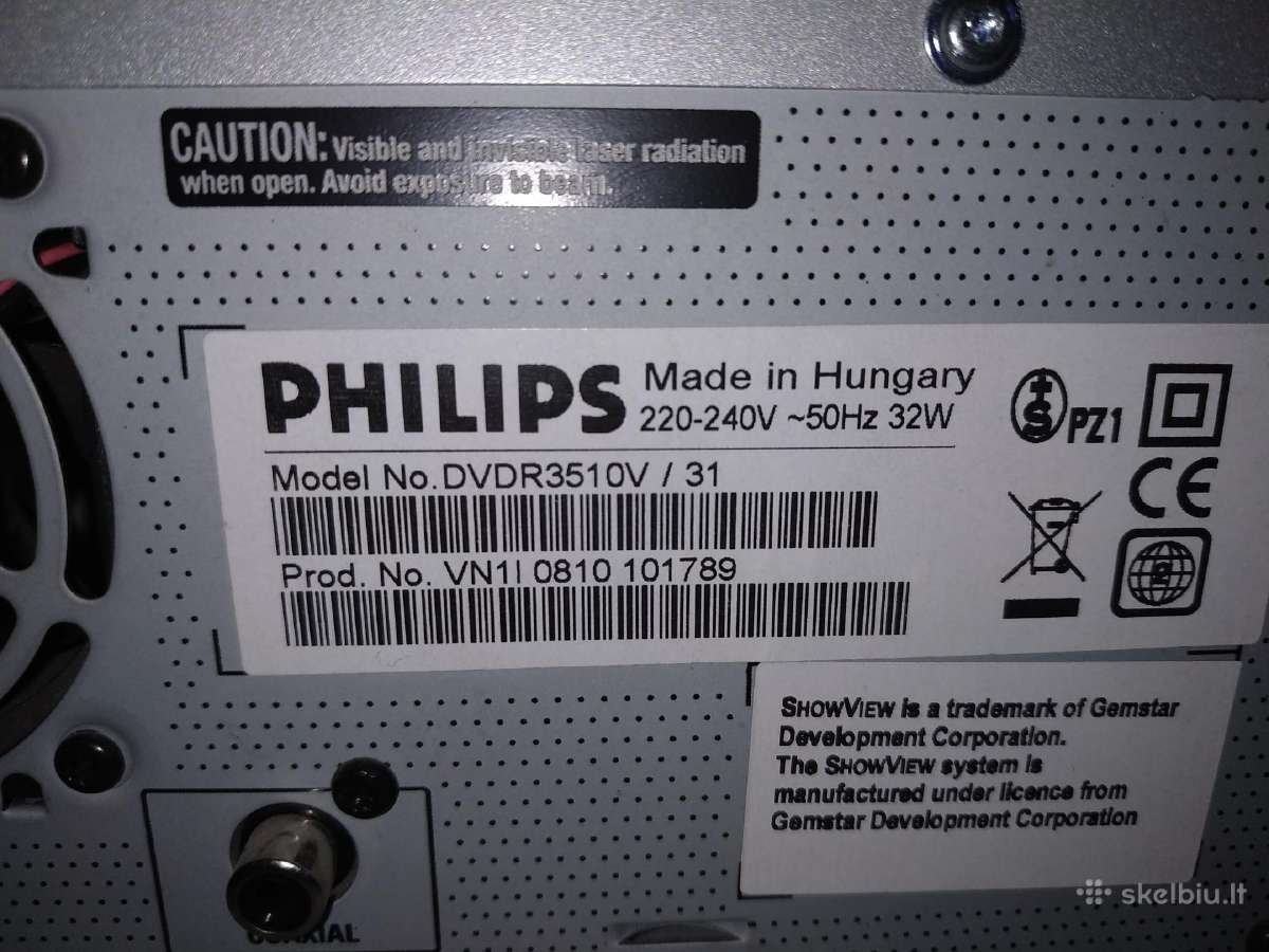 Vhs Dvd vaizdo grotuvas video Philips - nuotraukos Nr. 7