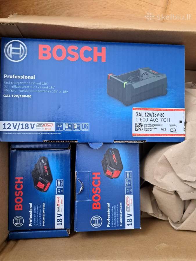 Bosch Procore baterijos ir įkroviklis