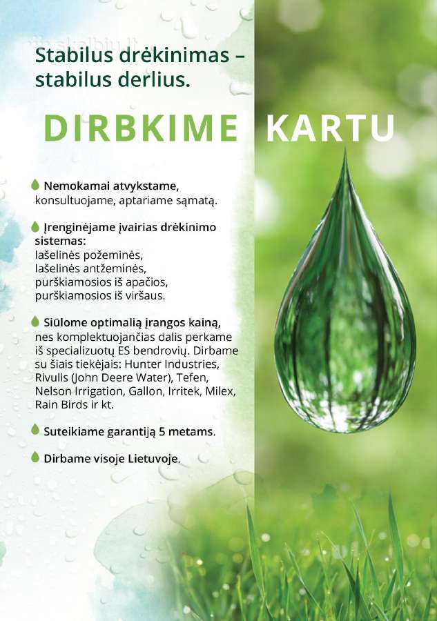 Laistymas, sistemų projektavimas, įrengimas. - nuotraukos Nr. 3