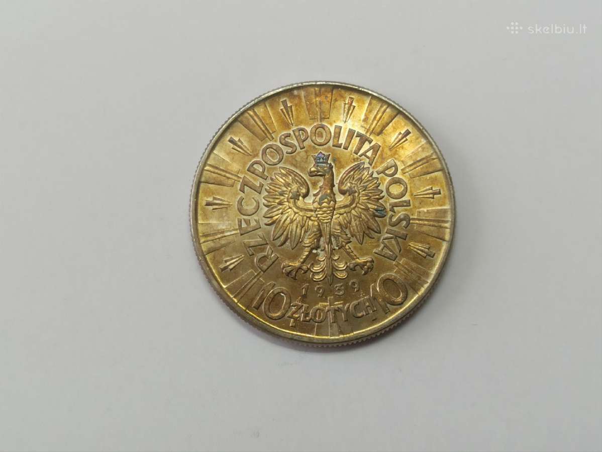 10 zlotų 1939 metu - nuotraukos Nr. 2