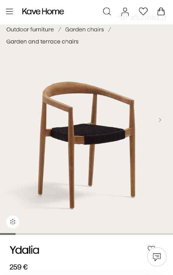 2 kėdės Kave Home “ydalia - nuotraukos Nr. 6