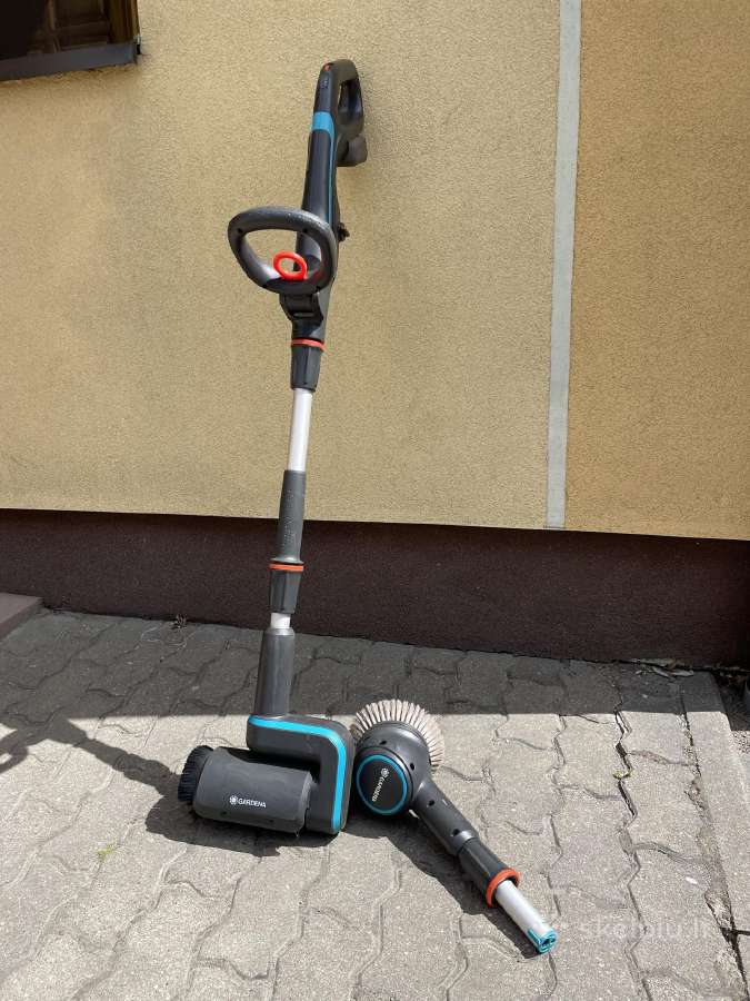 Akumuliatorinis terasų ir trinkelių valymo šepetys