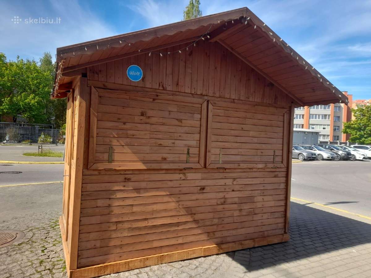 Prekybinis kioskas Medinis namelis