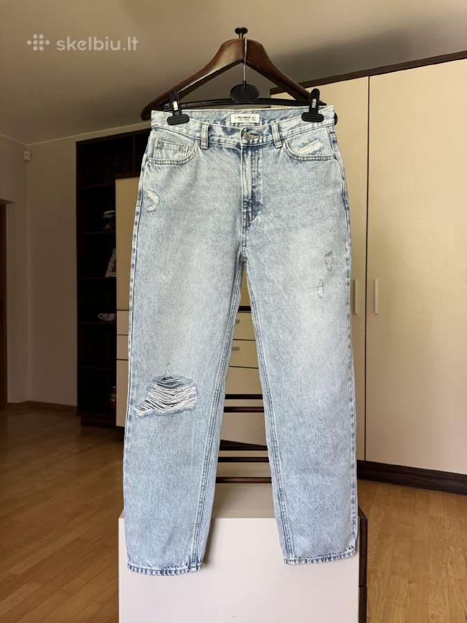 Pull & Bear Mom stiliaus džinsai