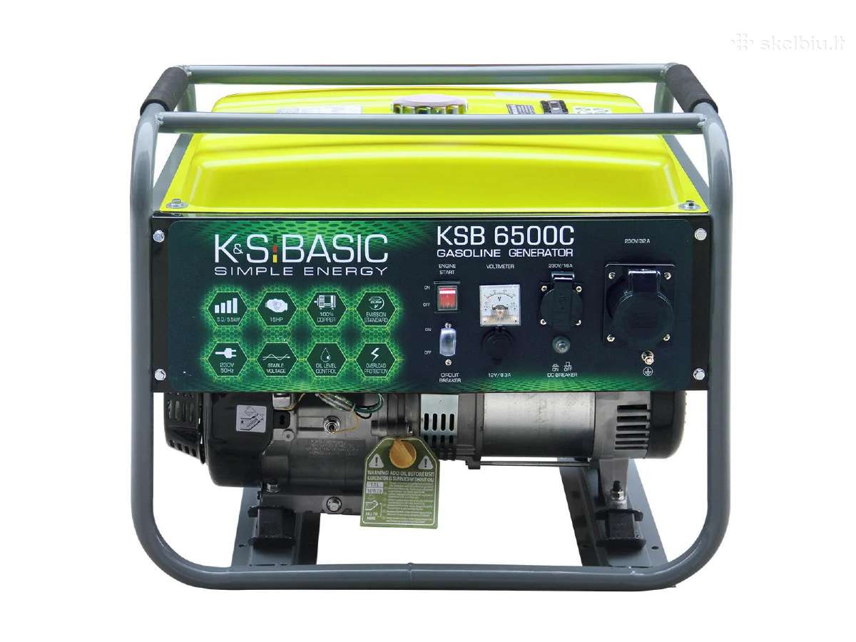 K&s Basic Ksb 6500c Benzininis generatorius naujas
