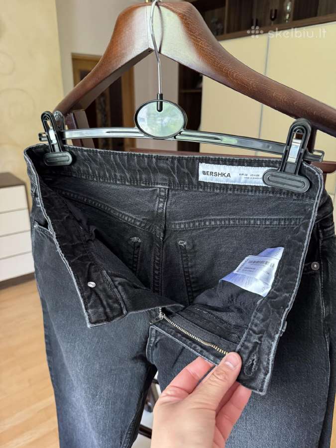 Bershka moteriški juodi džinsai 38 dydis - nuotraukos Nr. 12