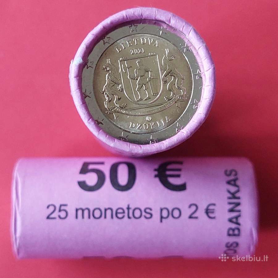 2021m. 2€ ritinėlis,skirtas Dzūkijai