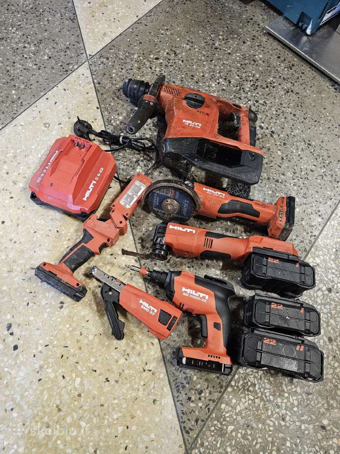 Hilti nuron 5 irankiu komplektas su 3 baterijom