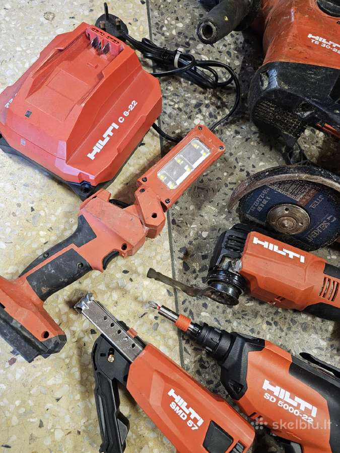 Hilti nuron 5 irankiu komplektas su 3 baterijom - nuotraukos Nr. 3