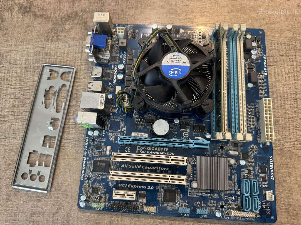 Gigabyte Ga-h61m-d2h motininė plokštė