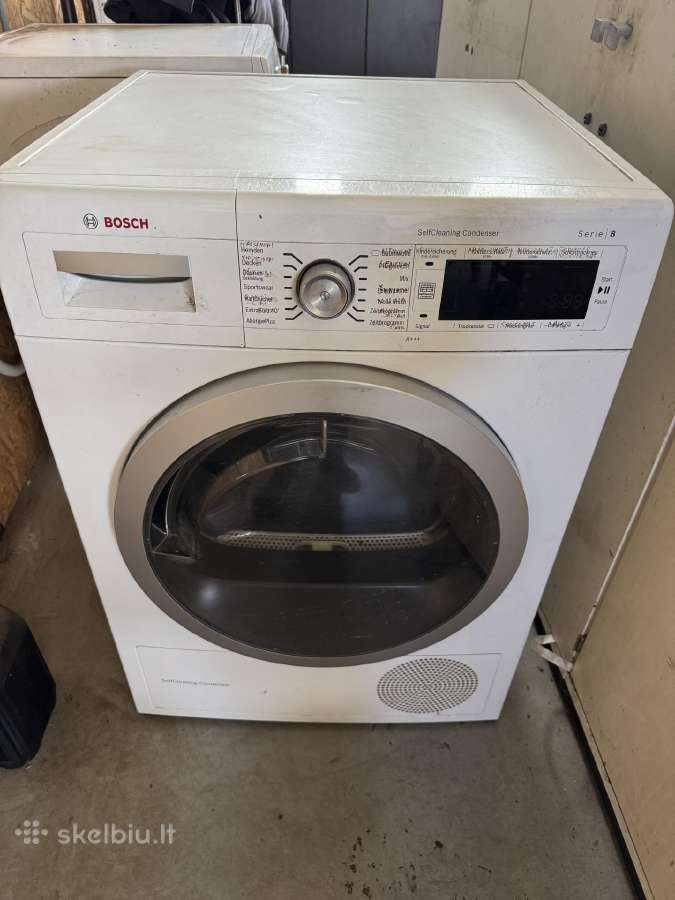 Bosch džiovykla ir siemens skalbimo mašina