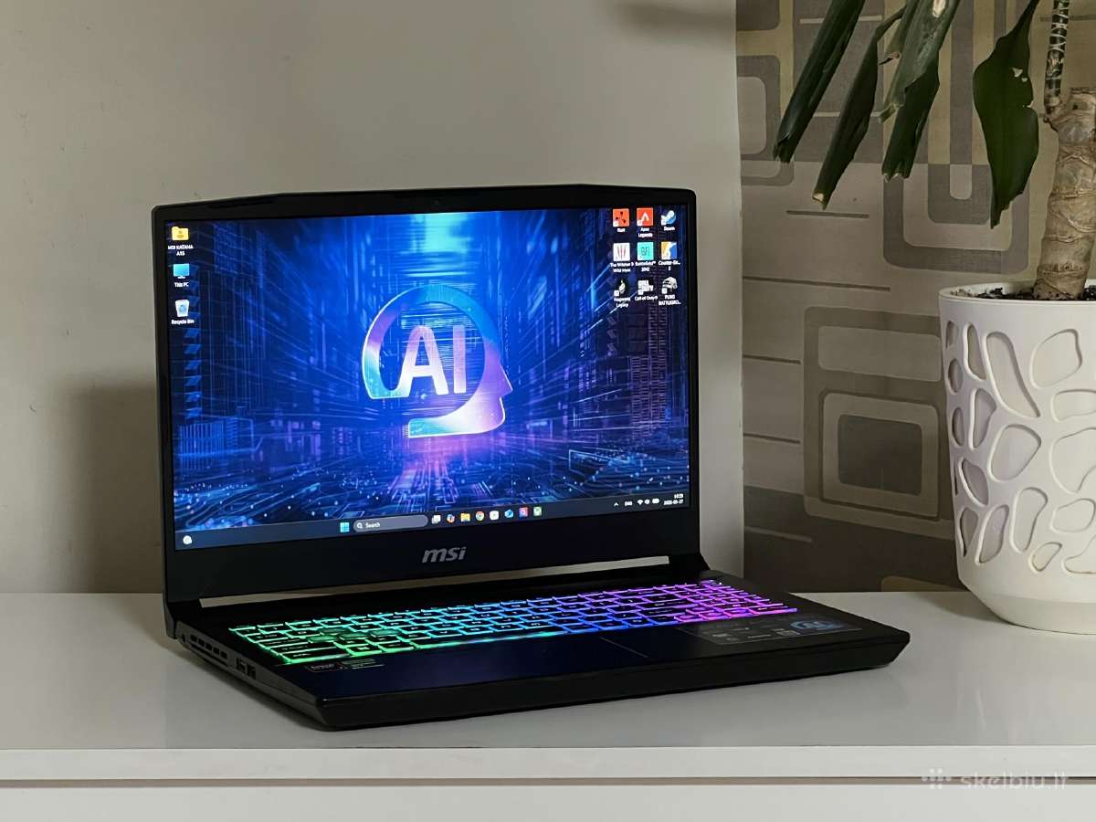 Parduodamas Msi Katana su Rtx 4070, Ryzen 7, 1tb.