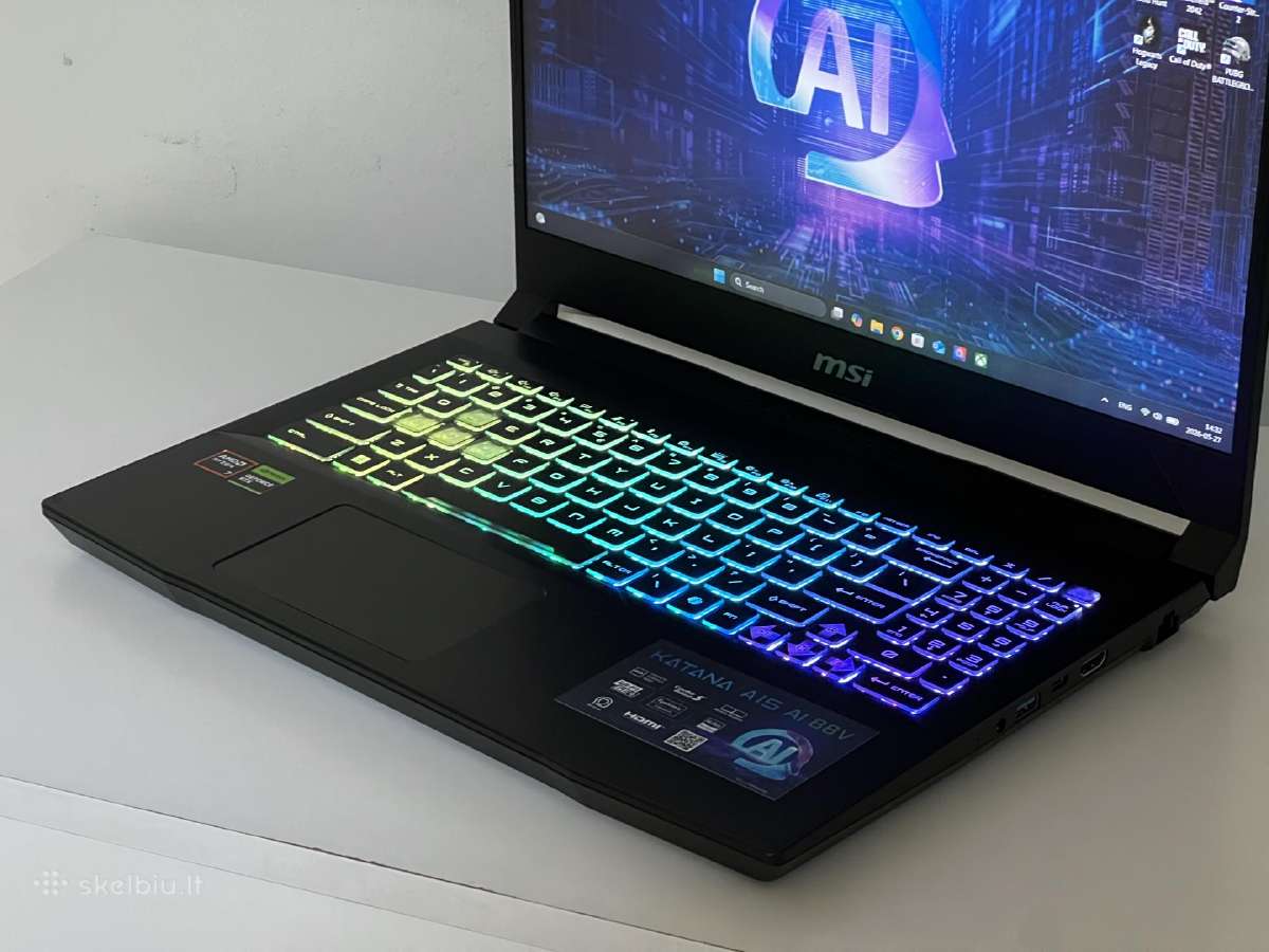 Parduodamas Msi Katana su Rtx 4070, Ryzen 7, 1tb. - nuotraukos Nr. 4