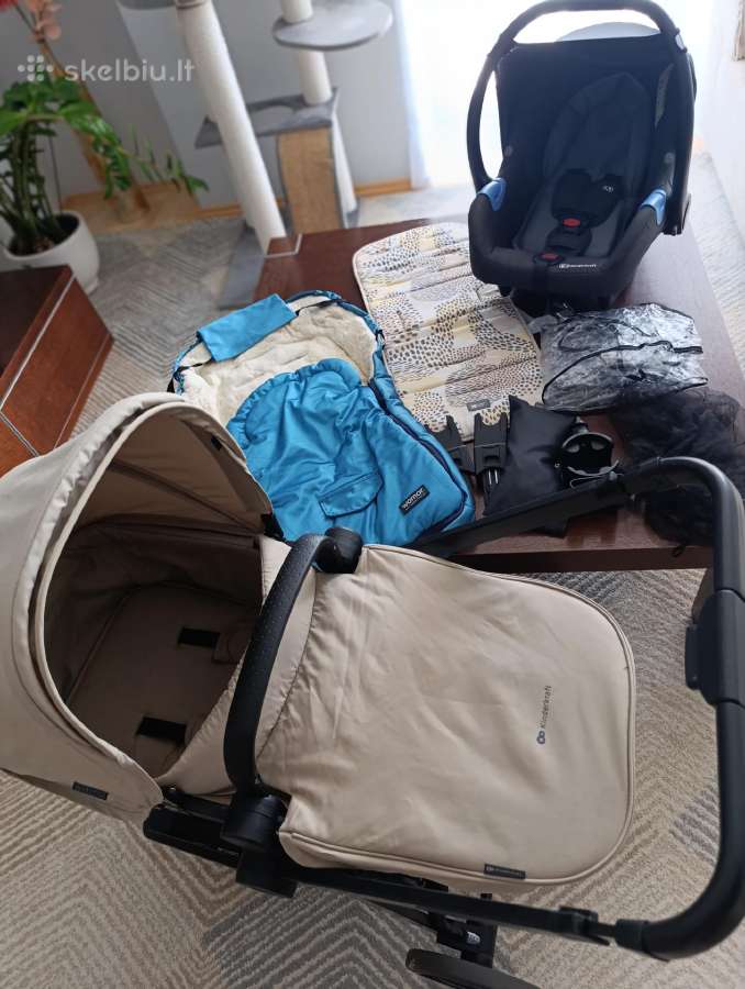 Universalus vežimėlis Kinderkraft 3in1, Newly Beig - nuotraukos Nr. 14