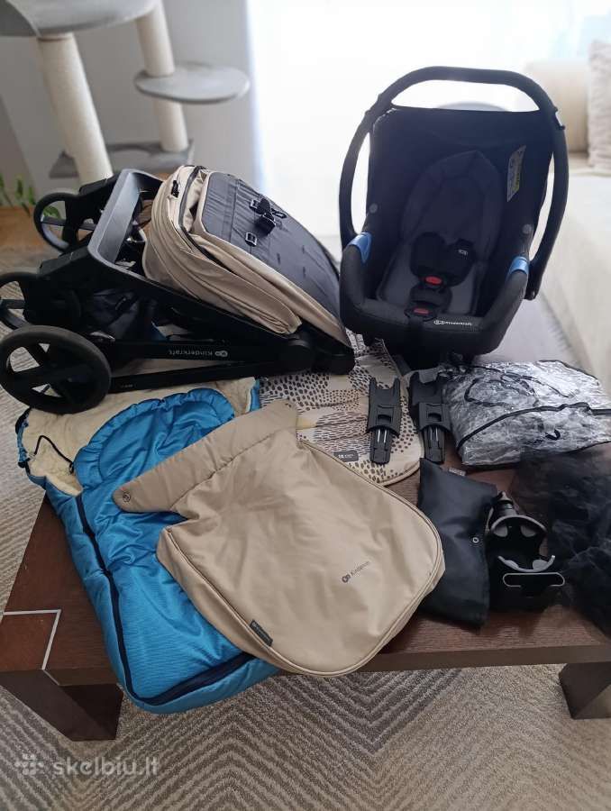 Universalus vežimėlis Kinderkraft 3in1, Newly Beig - nuotraukos Nr. 23
