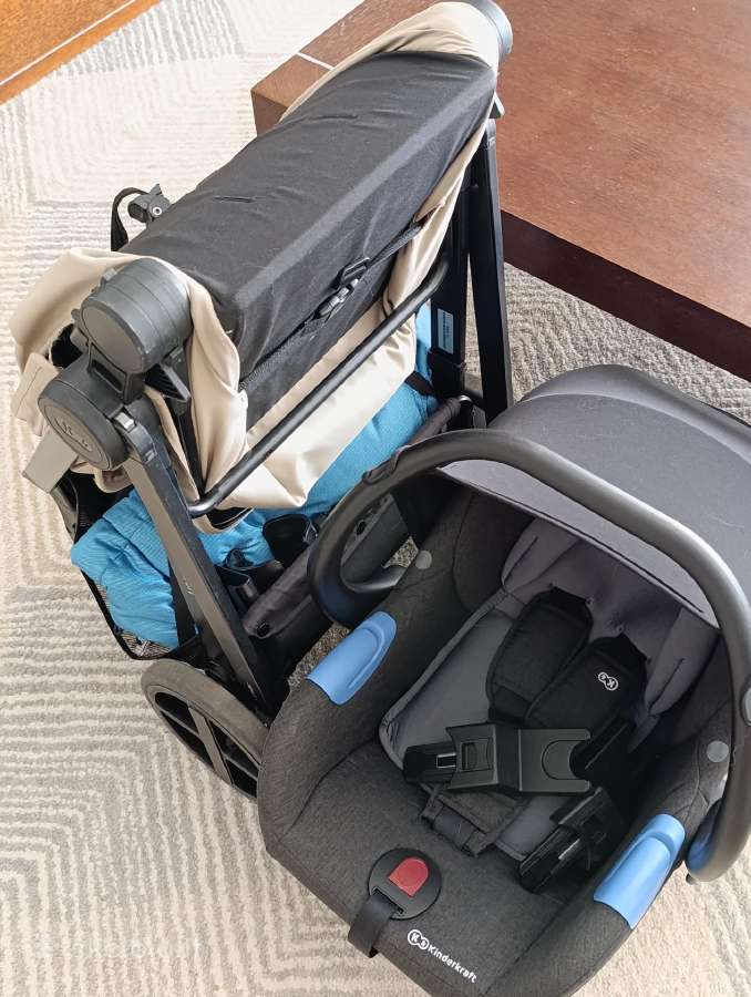 Universalus vežimėlis Kinderkraft 3in1, Newly Beig - nuotraukos Nr. 34