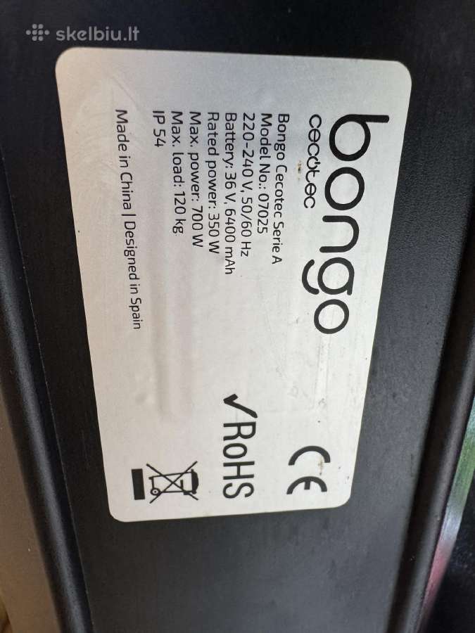 Elektrinis paspirtukas Cecotec Bongo - nuotraukos Nr. 5