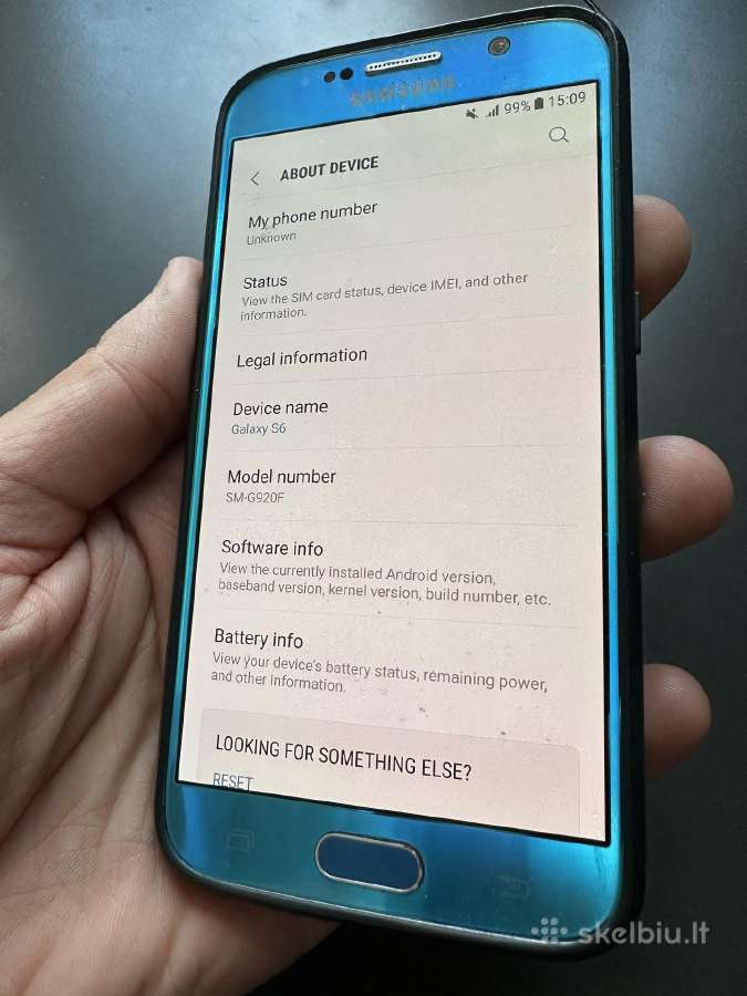 Samsung Galaxy S6 Sm-920f Blue 32gb - nuotraukos Nr. 4
