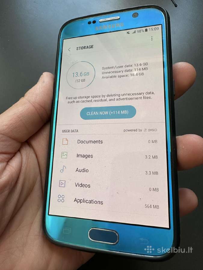 Samsung Galaxy S6 Sm-920f Blue 32gb - nuotraukos Nr. 5