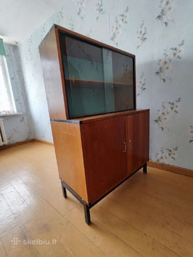 Vintažinis tarybinis bufetas/sekcija/knygų spinta