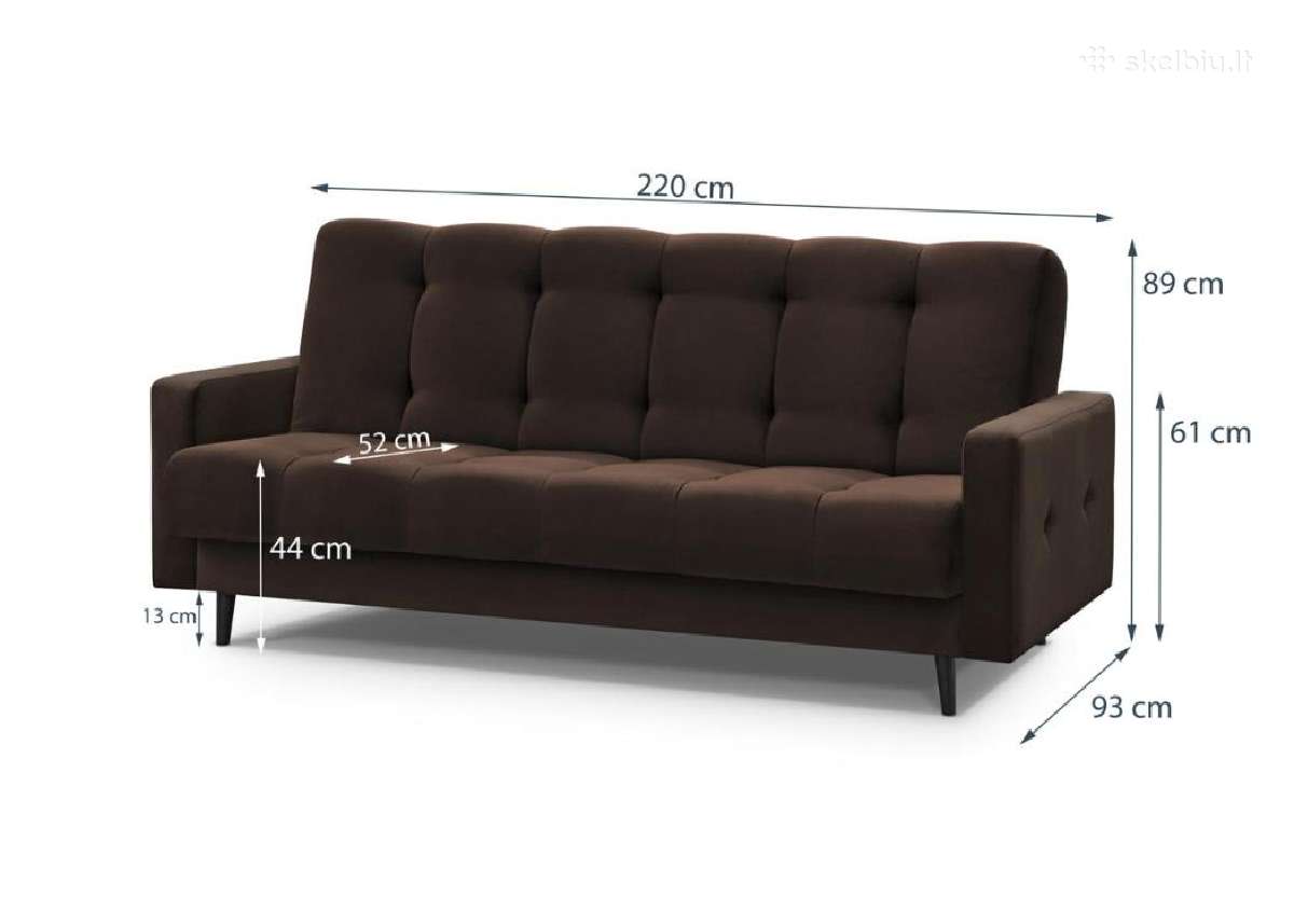 Minkšta sofa-lova „salsa“ su dėže patalynei - nuotraukos Nr. 2