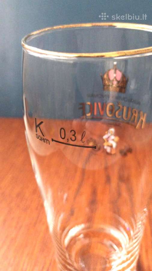 Taurė alui, 0,3l, Krušovice - nuotraukos Nr. 3