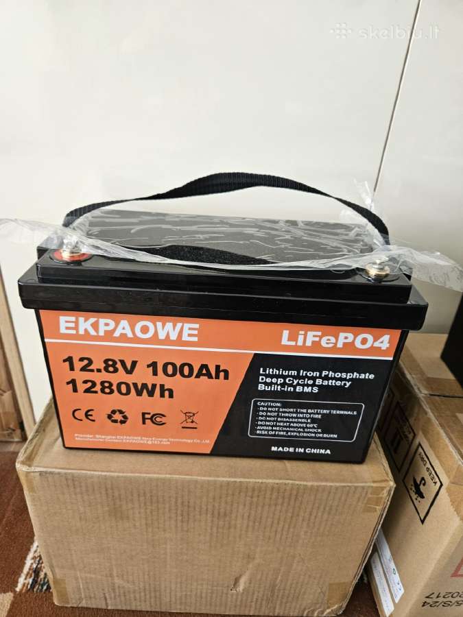 Naujos baterijos Lifepo4 100 ah - nuotraukos Nr. 5