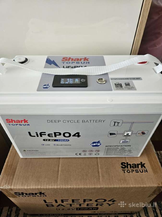 Naujos baterijos Lifepo4 100 ah