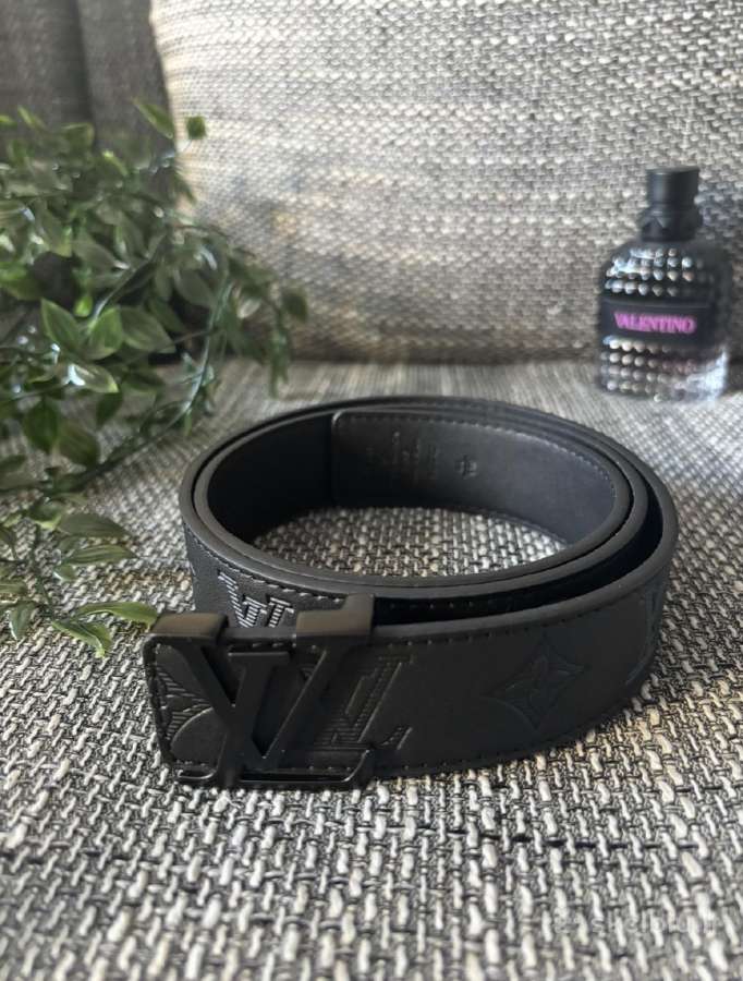 Louis Vuitton juodas diržas 110cm
