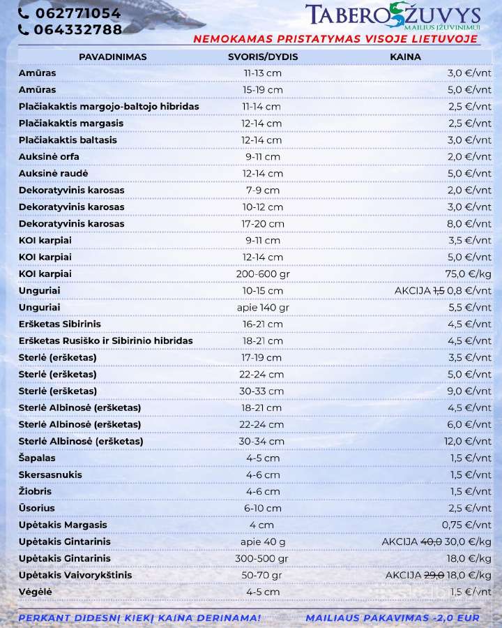 Mailius įžuvinimui. Įžuvinimas. Žuvis