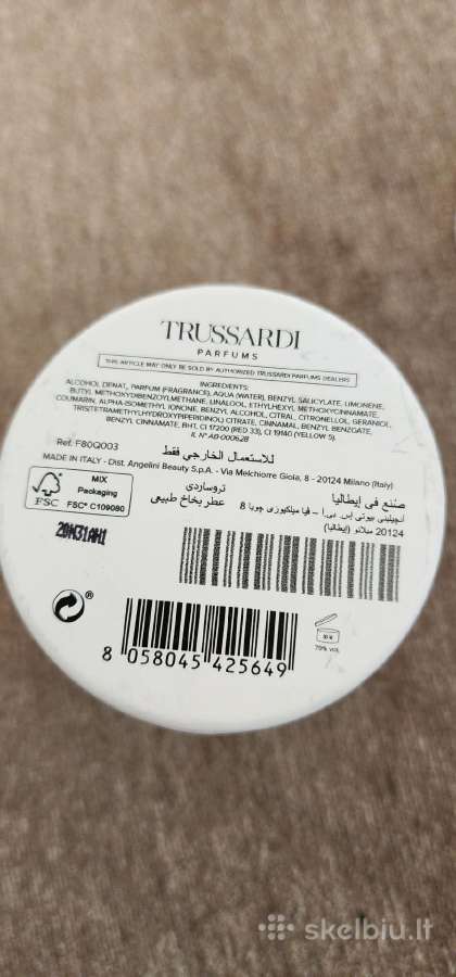 Trussardi kvepalai - nuotraukos Nr. 4