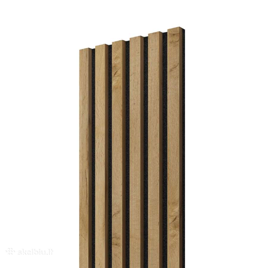 Ąžuolo sienų lamelės ant veltinio nuo 65€ - nuotraukos Nr. 3