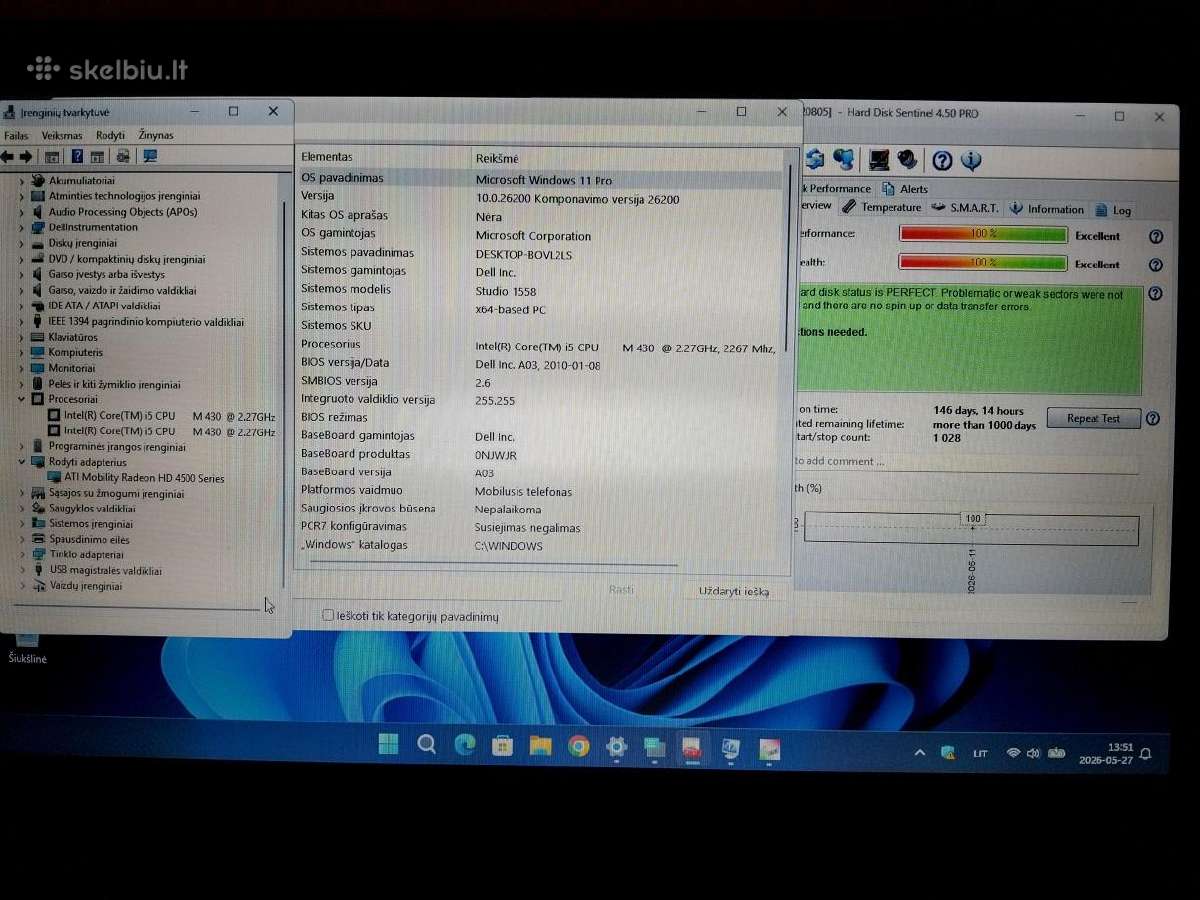 Dell 15.6col. Pp39l studio 1558 - nuotraukos Nr. 6