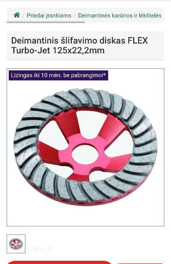 Flex turbo jet slifavimo diskas - nuotraukos Nr. 2