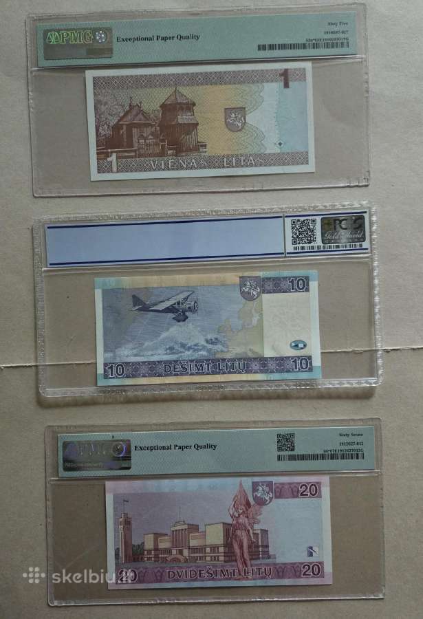 1,10,20 Litų replacement serijos - graduoti - nuotraukos Nr. 2