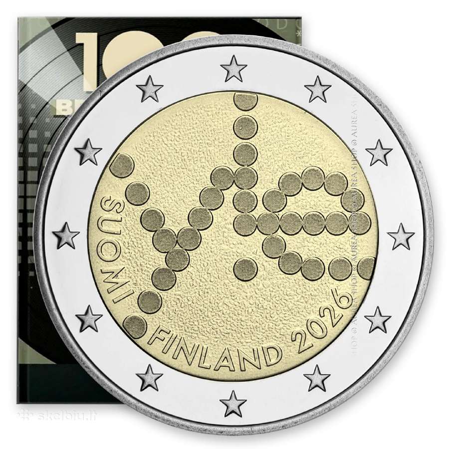 Suomijos 2€ moneta - 2026 Yle! - nuotraukos Nr. 6