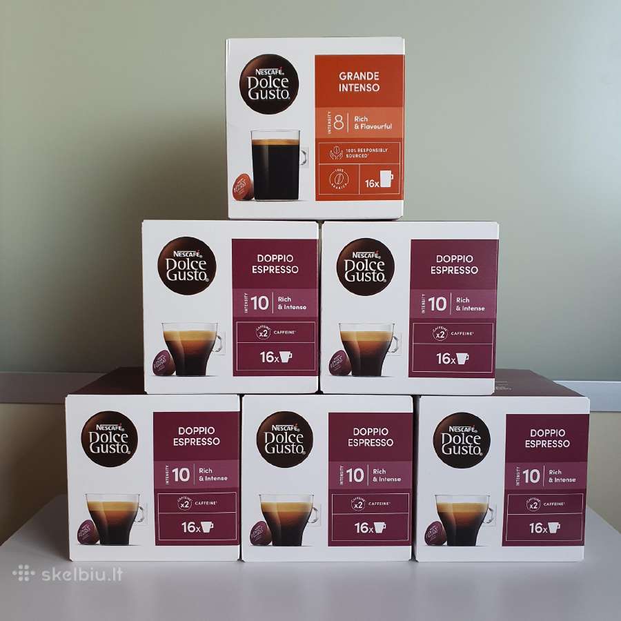 Kavos kapsulės Dolce Gusto kavos aparatui
