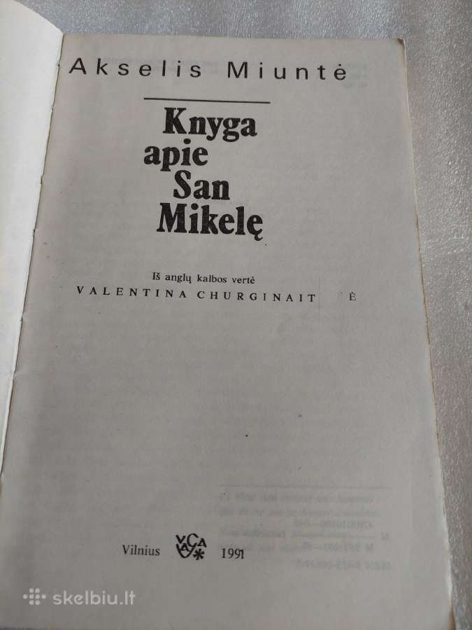Knyga apie San Mikelę - nuotraukos Nr. 2